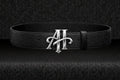 PreOrder-ANONYMOUS HUSTLER leather embossed belt